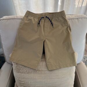 Boys Ralph Lauren Khaki Elastic Waist Shorts with Drawstring size 10/12